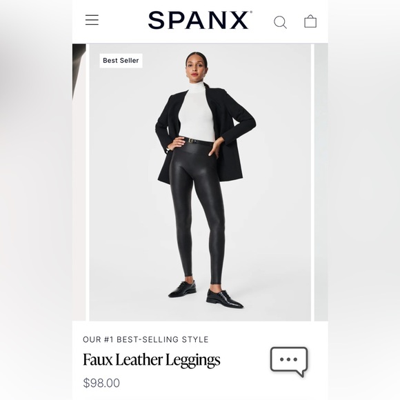 Spanx Faux Leather Leggings - Picture 5 of 9